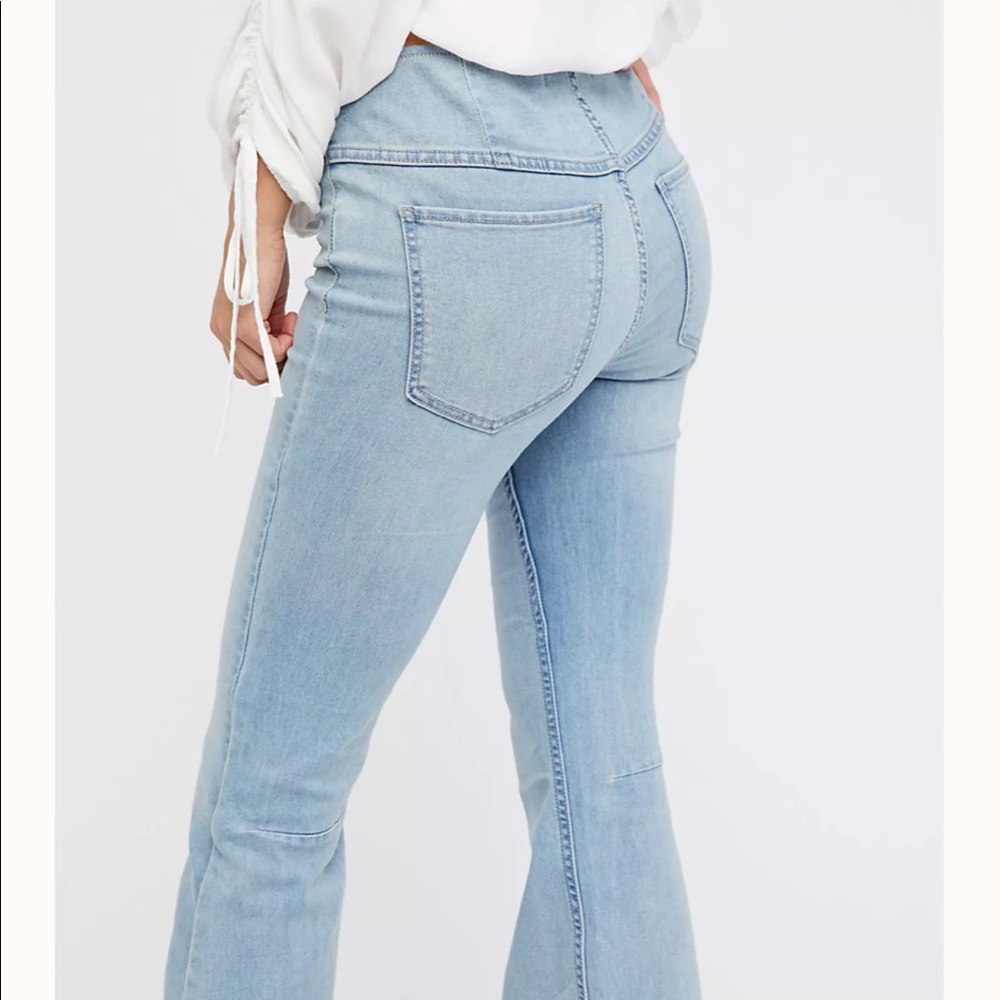 Free People Penny Pull on Flare Jeans